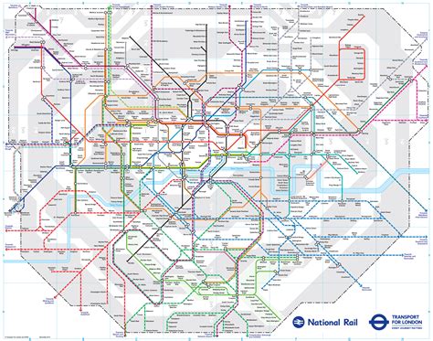 Map Of London Trains Stations - Map Of Rose Bowl