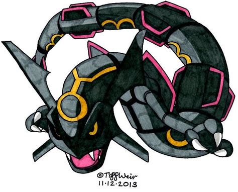 Shiny Rayquaza by TiffanyLWeir34 on DeviantArt