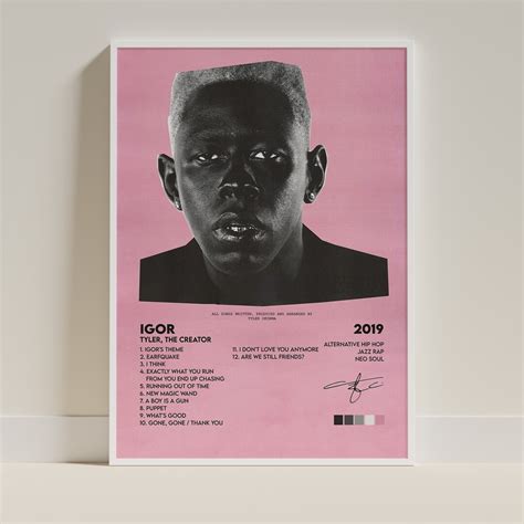 Tyler the Creator Igor Album Cover Print Poster Digital - Etsy