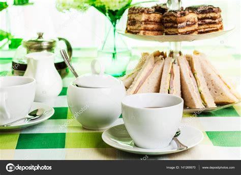 Afternoon tea set Stock Photo by ©fotek 141269970