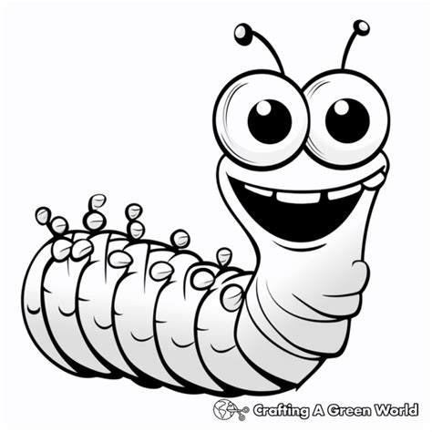 Inchworm Coloring Pages - Free & Printable!