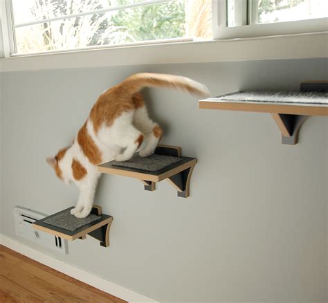 Burnside Modern Wall Mounted Cat Perch | Square Cat Habitat