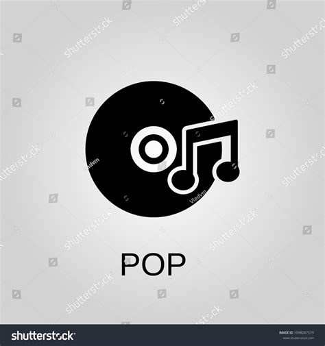 Pop Music Icon Music Symbol Flat Stock Vector (Royalty Free) 1098287579 | Shutterstock