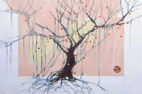 Saatchi Art Artist Federico Cortese; Drawing; "Withered tree" Original Drawing, Original Oil ...