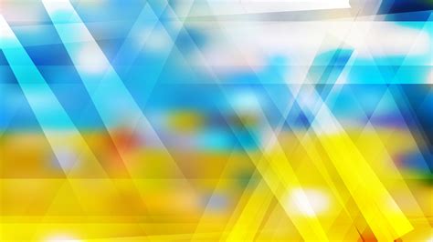 Free Blue Yellow and White Geometric Abstract Background Vector Image