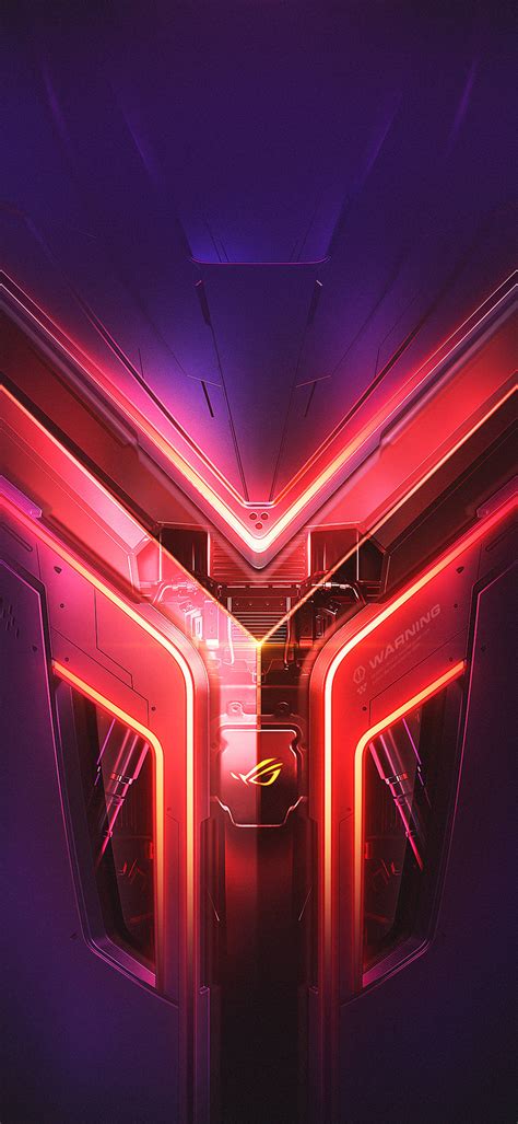 Download Purple Red Asus Rog Phone Wallpaper | Wallpapers.com