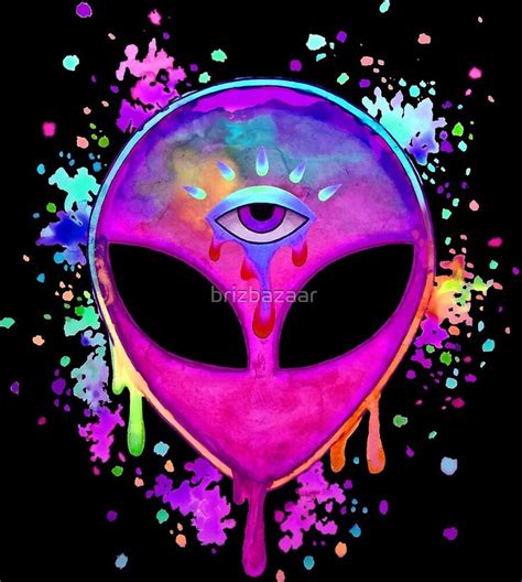 "Splatter Alien - Pink" by brizbazaar | Redbubble in 2020 | Alien drawings, Alien art, Alien ...