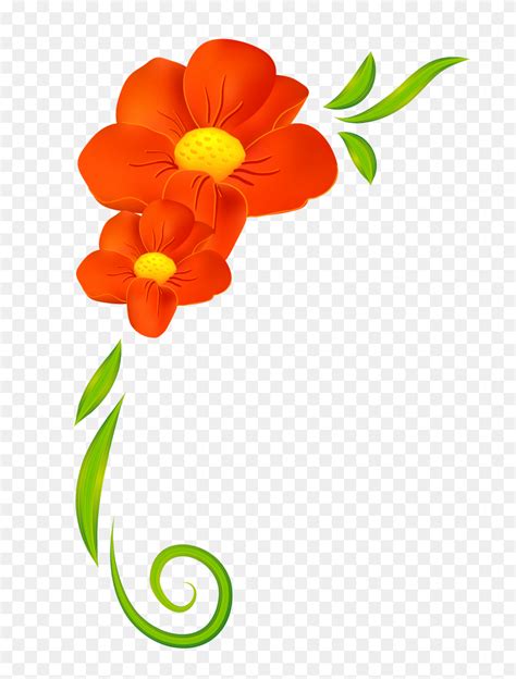 Clipart Mexican Fiesta Flowers - Butterfly Border Clipart - FlyClipart