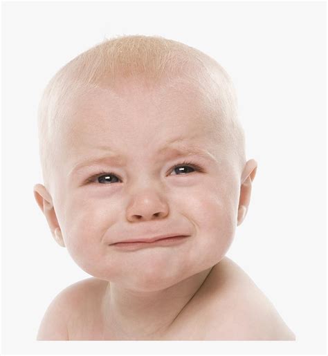 Crying Png- - Sad Baby Face Png, Transparent Png - kindpng