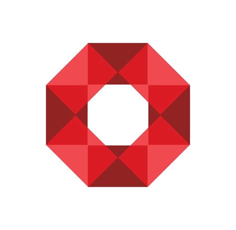 red diamond symbol. Red diamond logo icon vector. 20291401 Vector Art at Vecteezy