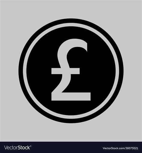 Pound icon for web and apps money logo Royalty Free Vector