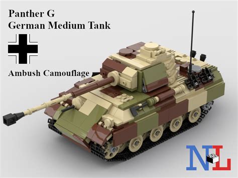 LEGO MOC WW2 Panther G German Tank (Ambush) By NLBricks, 50% OFF