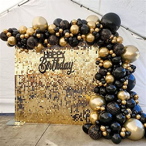 Create an Elegant Balloon Backdrop with Black and Gold Balloons