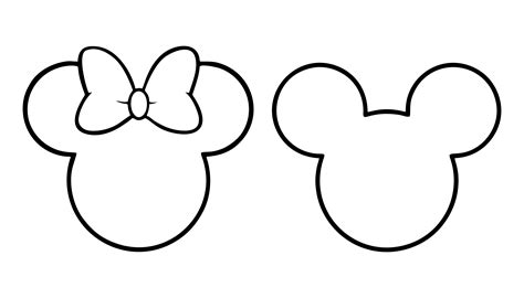 Minnie Mouse Stencil - 10 Free PDF Printables | Printablee