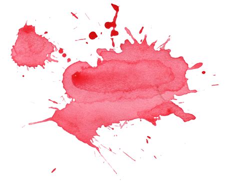 6 Red Watercolor Splatter (PNG Transparent) | OnlyGFX.com