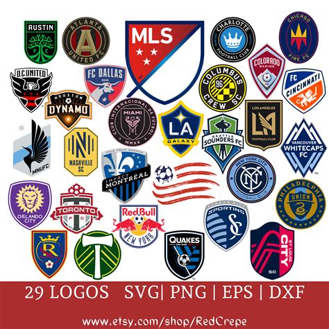 MLS Svg 29 MLS Soccer League Logo Svg Major League Soccer | Etsy