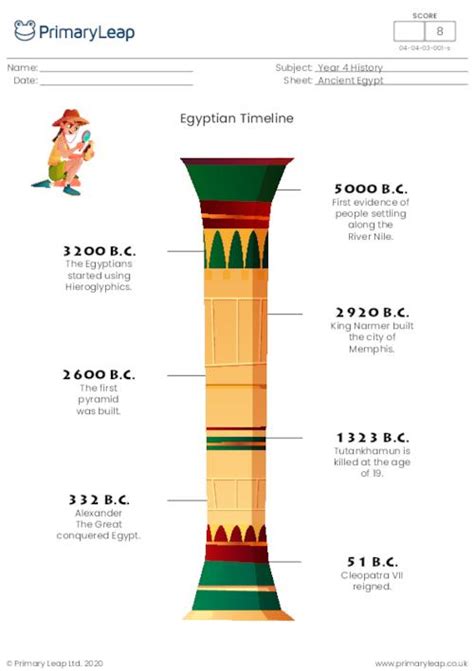 History: Egyptian Pyramids | Worksheet | PrimaryLeap.co.uk