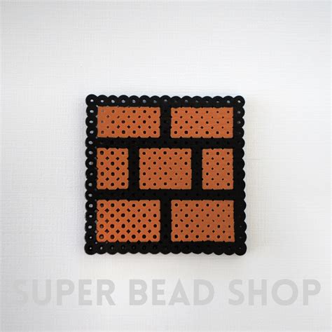 Super Mario Brick Block Perler Pixel Art - Etsy New Zealand