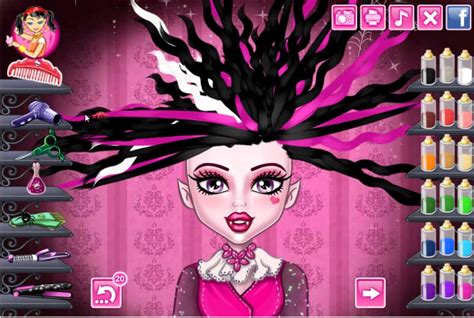 Monster High Doll Draculaura Vampire Real Hair Cut and Makeover Fun ...