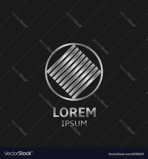 Silver Logo Royalty Free Vector Image - VectorStock