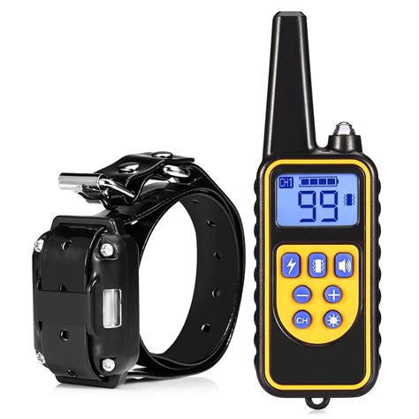 800M Electric Dog Training Collar Waterproof Rechargeable Dog Collar ...