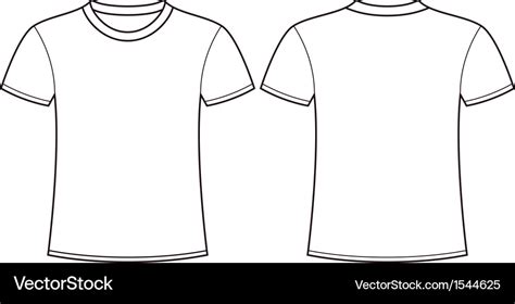 Blank t-shirt template front and back Royalty Free Vector