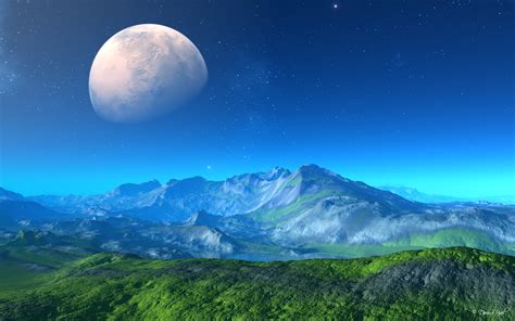 Exoplanet Landscape Wallpaper