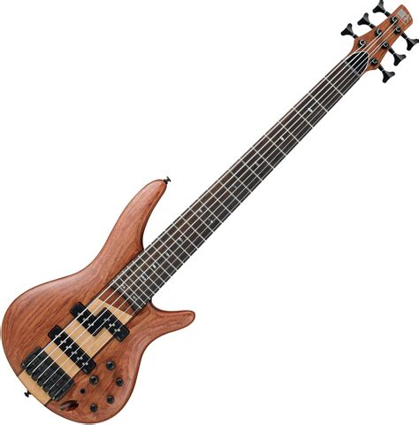 Ibanez SR Standard SR756 6 String Electric Bass Natural Flat