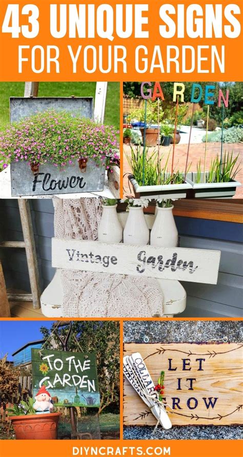 43 DIY Garden Signs to Beautify and Decorate Your Garden • TasteAndCraze