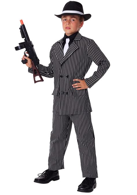 Boys Deluxe Gangster Costume- Child 20s Gangster Halloween Costumes