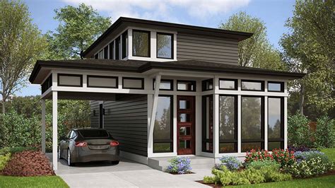 Affordable Two Bedroom Modern Style House Plan 1310 - 1310