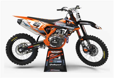 Ktm Clipart Dirt Bike - Custom Ktm Graphics, HD Png Download - kindpng