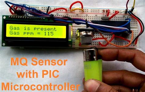 Gas Detection and PPM Measurement using PIC Microcontroller and MQ Gas Sensors