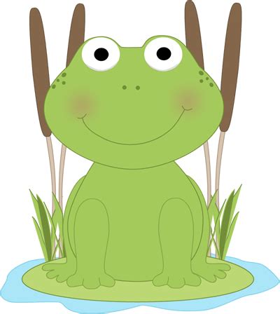 Frog On Lily Pad Clip Art - ClipArt Best