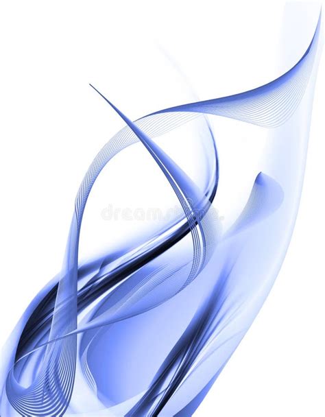 Blue Abstract Flame on White Background Stock Illustration ...