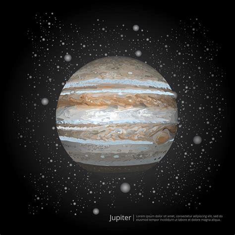 Planet Jupiter Vector Illustration 2442208 Vector Art at Vecteezy