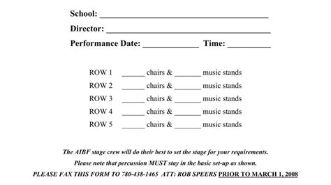 Band Seating Chart ≡ Fill Out Printable PDF Forms Online