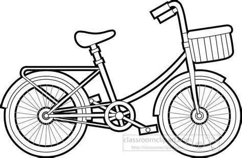 Black And White Bicycle Clipart