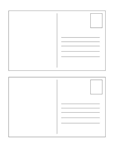 A Blank Postcard Template - Cards Design Templates