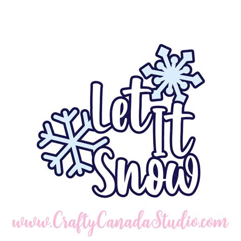 Free Let It Snow SVG - Crafty Canada Studio