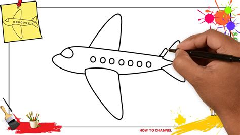 Simple drawing airplane - alwaysbda