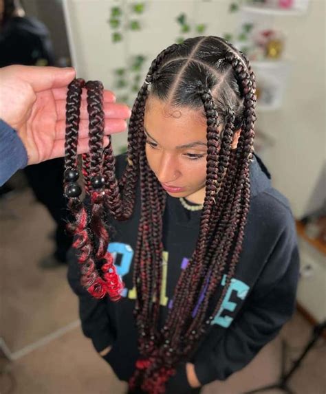 30 Box Braids with Beads to Try In 2022 | Braids with beads, Box braids ...