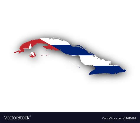 Cuba Flag Map