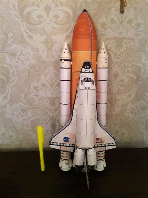 Atlantis Space Shuttle Papercraft Paper Color Model Plans & - Etsy