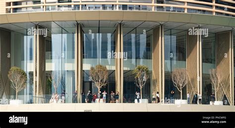 Exterior of the new Apple Store in the Dubai Mall in Dubai, United Arab ...