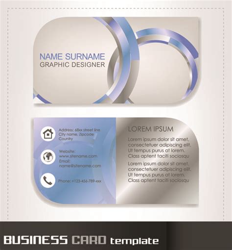 Rounded business cards template vector Vectors graphic art designs in editable .ai .eps .svg ...