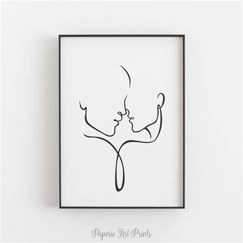 Minimalist Line Drawing Line Art Wall Decor Line Drawing - Etsy