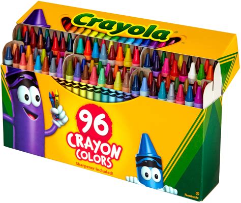 (2 Pack) Crayola 96 count crayons with built-in sharpener - Walmart.com - Walmart.com