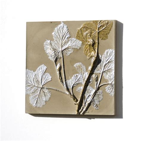 Sage Colour Plaster Cast Tile Botanical Wall Art Bas-relief - Etsy