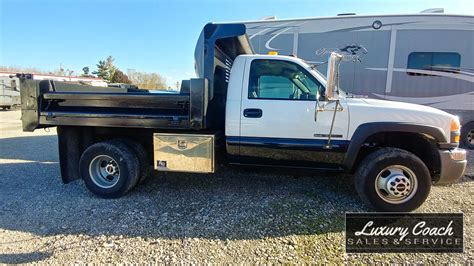 4 SALE: 2005 GMC Sierra 3500 Dump Truck w/Snow Plow | Luxury Coach